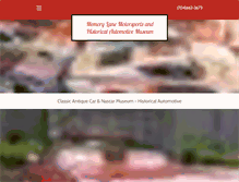 Tablet Screenshot of memorylaneautomuseum.com